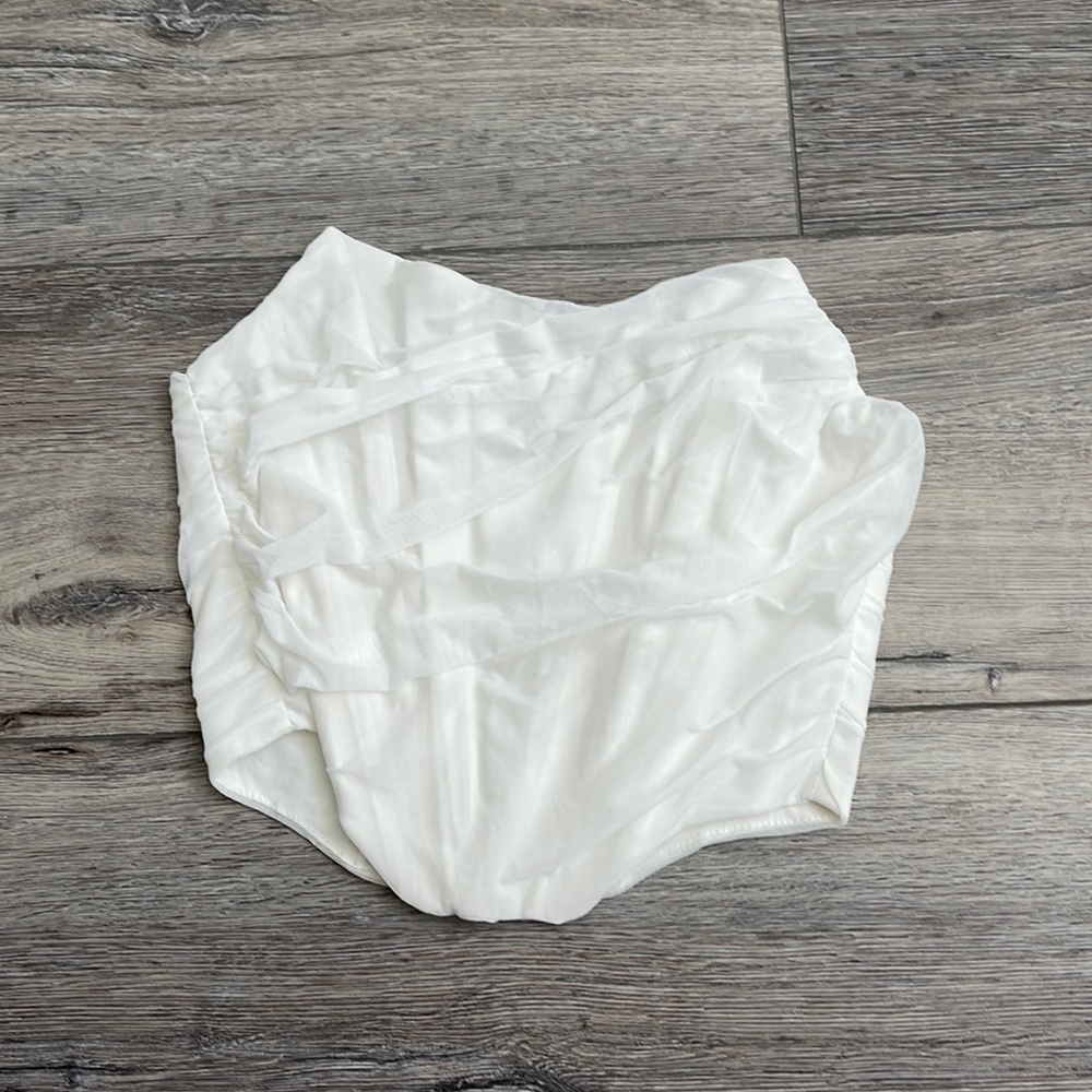 Brand new never been worn mesh white corset